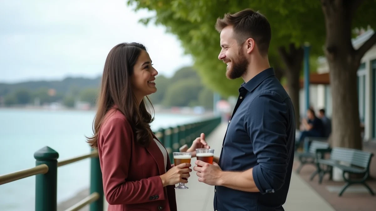 Dating Without Alcohol in New Zealand - editorial photograph